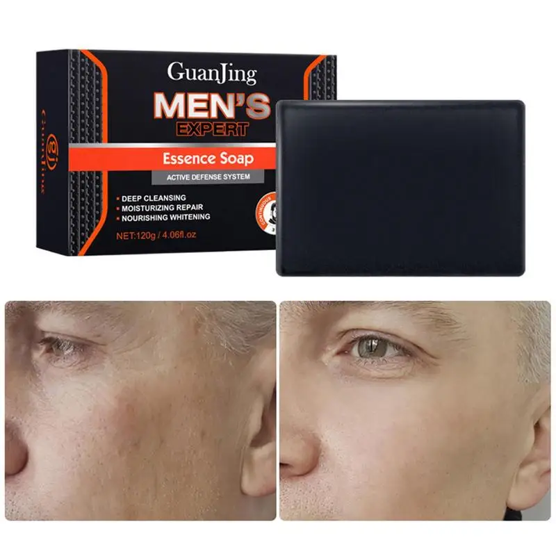 Charcoal Soap Handmade Essential Oil Black Soap Clean AntiAcne Remove Blackheads Soap Bar For