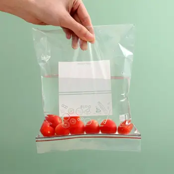 Sacs de Conservation des citrouille, Bancs Transparents de Voyage à Domicile, Sac de Rangement à Fermeture Éclair, Sacs de Synchronisation pour Fruits et Viande, 40 Pièces 1