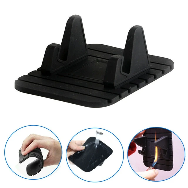 1Pc Handy Halter Schwarz Auto Armaturenbrett Non-Slip Gummi Matte Telefon  Halter Pad Ständer Zubehör Schwarz 11*9*4cm - AliExpress