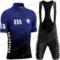 2024 Argentina Cycling Jersey Set Men Cycling Clothing Summer Short Sleeve Road Bike Shirts Suit Bicycle Bib Shorts MTB Uniform 1