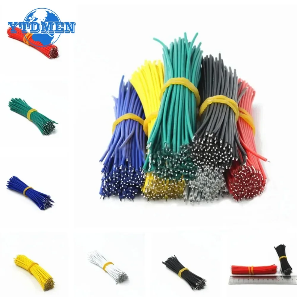 120pcs Jumper Wire 24AWG 26AWG 6 Color Tin-Plated Breadboard PCB Solder Cable DIY Kit High-Quality Electronic Wires