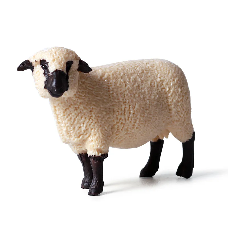 

Children's toys static solid simulation of wild animal models Sheep Shiluopujun sheep plastic model toys