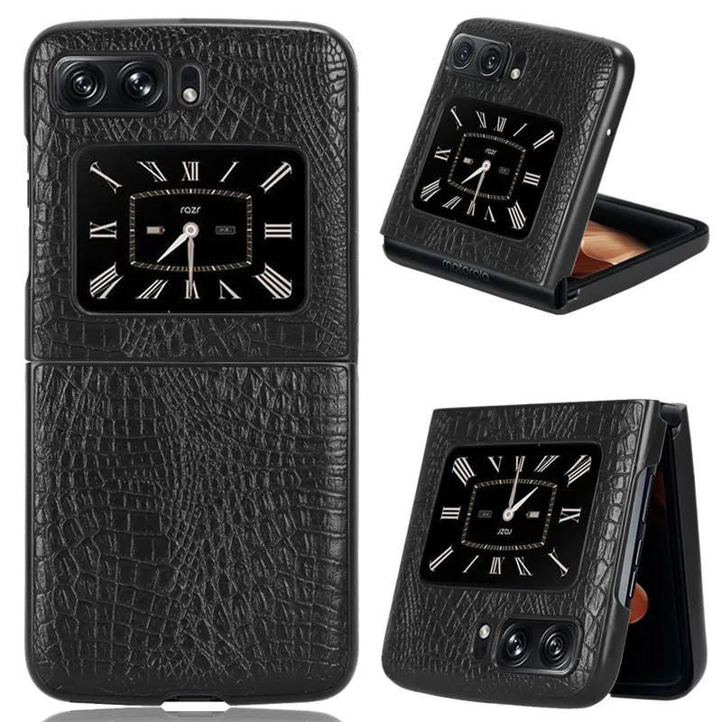 Per Motorola Moto Razr 3 Case Crocodile Grain Matte Hard Bumper Cover Posteriore Per Motorola Moto Razr 3 Razr3 Motorazr3 2022