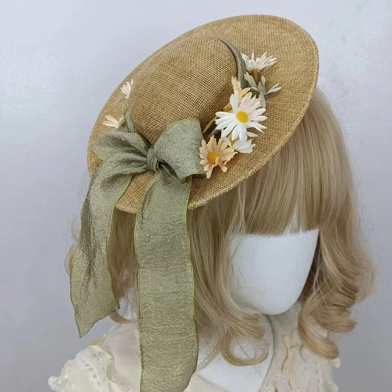 Mini Boater Hut Untertasse inspiriert Percher Race Party Derby Hochzeit Zylinder Fascinator Milli nery Hut Basis Handwerk Herstellung Material – Detail 12