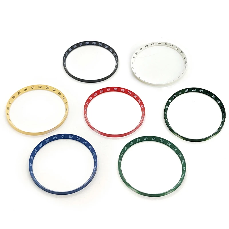 

Plastic Chapter Ring Suitable For SKX007 - 30.5x27.4mm Watch Case White Black Red Green Blue For Watch Watch Parts Modification