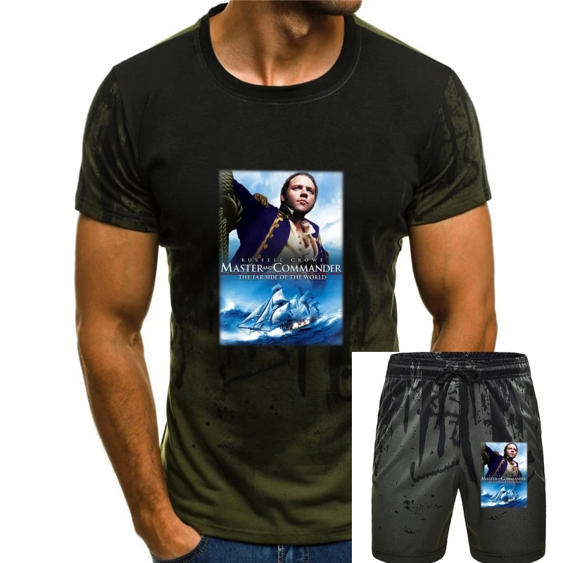 T-Shirt Master And Commander Poster Di Film Bianco Tutte Le Taglie S...5Xl