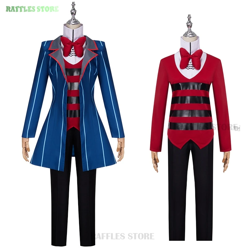 

Mr. Vox Anime Hazzbin Vox Cosplay Costume Suit Scary Demon Clothes Voxy Uniform Cosplay Cosplay Halloween Party Man