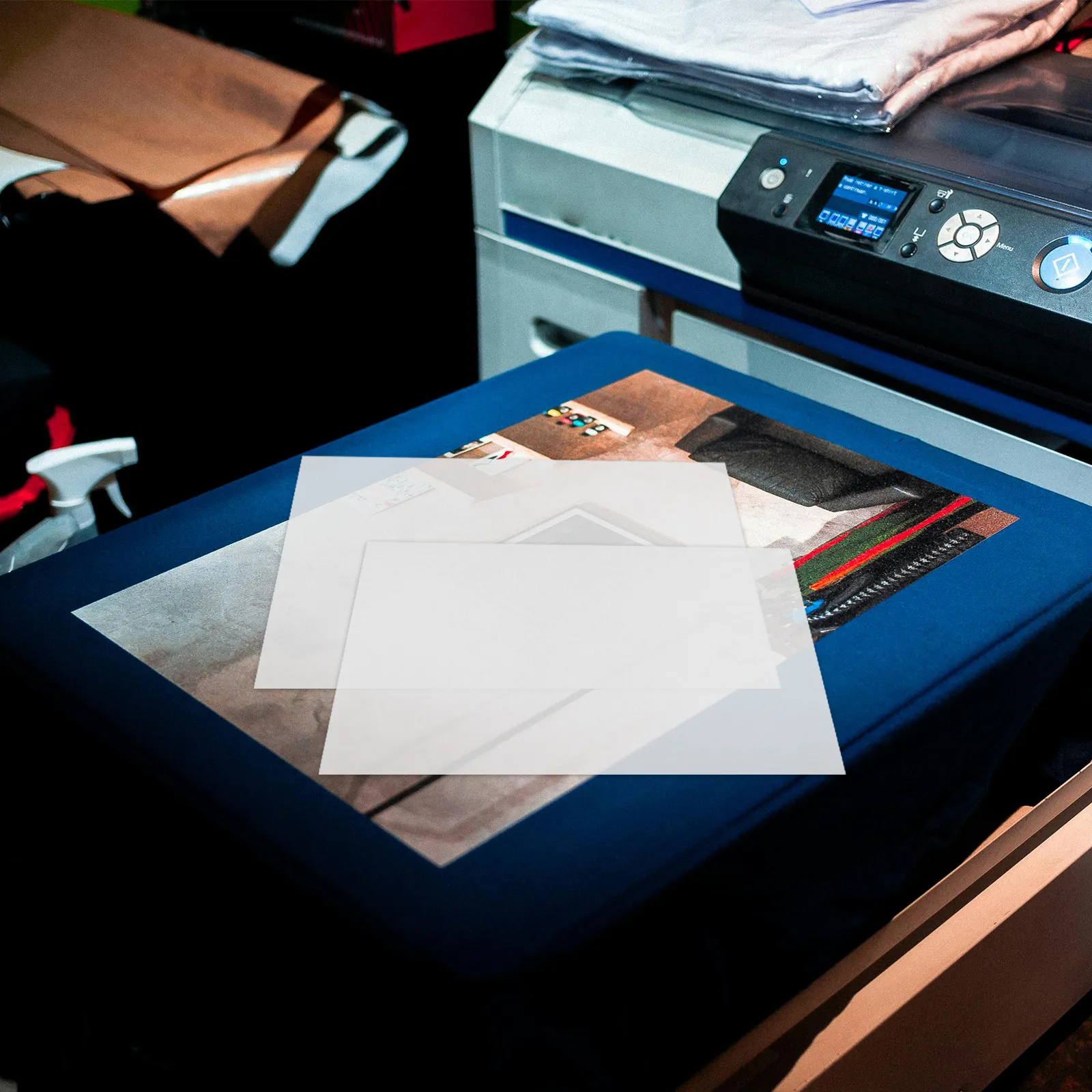 20개입 화이트 잉크 열전사 비닐 필름 양면 무광 마감 면 폴리에스터 DIY 티셔츠 가방 의류 공예용