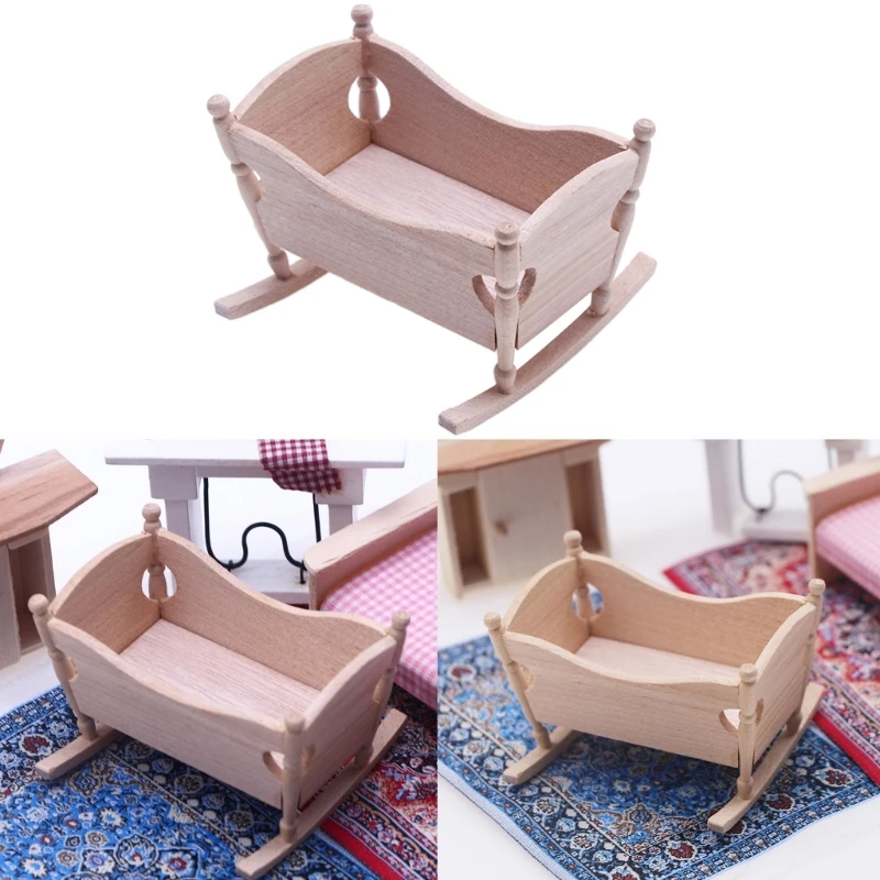 Deluxe 4 -in-1 Baby Doll Accessories With Toy High Chair Play Mat Toy Crib Toy Baby Swing Crib And Two Portable Bagsu00a3u00a8Doll Not Included