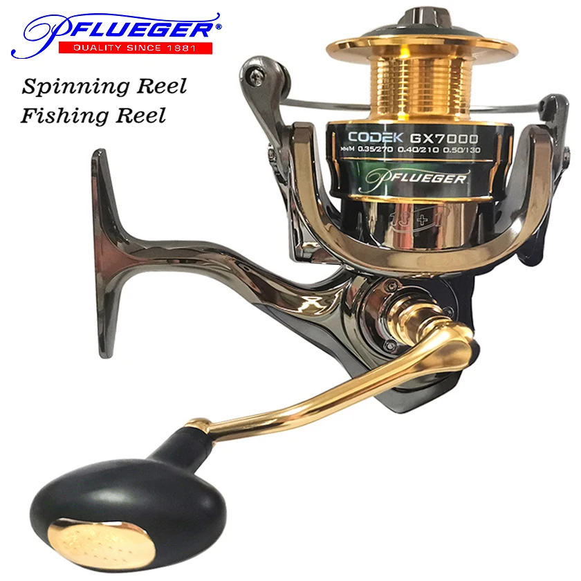 Spinning Fishing Reels All metal Pflueger CODEK 25KG for Seawater Winter