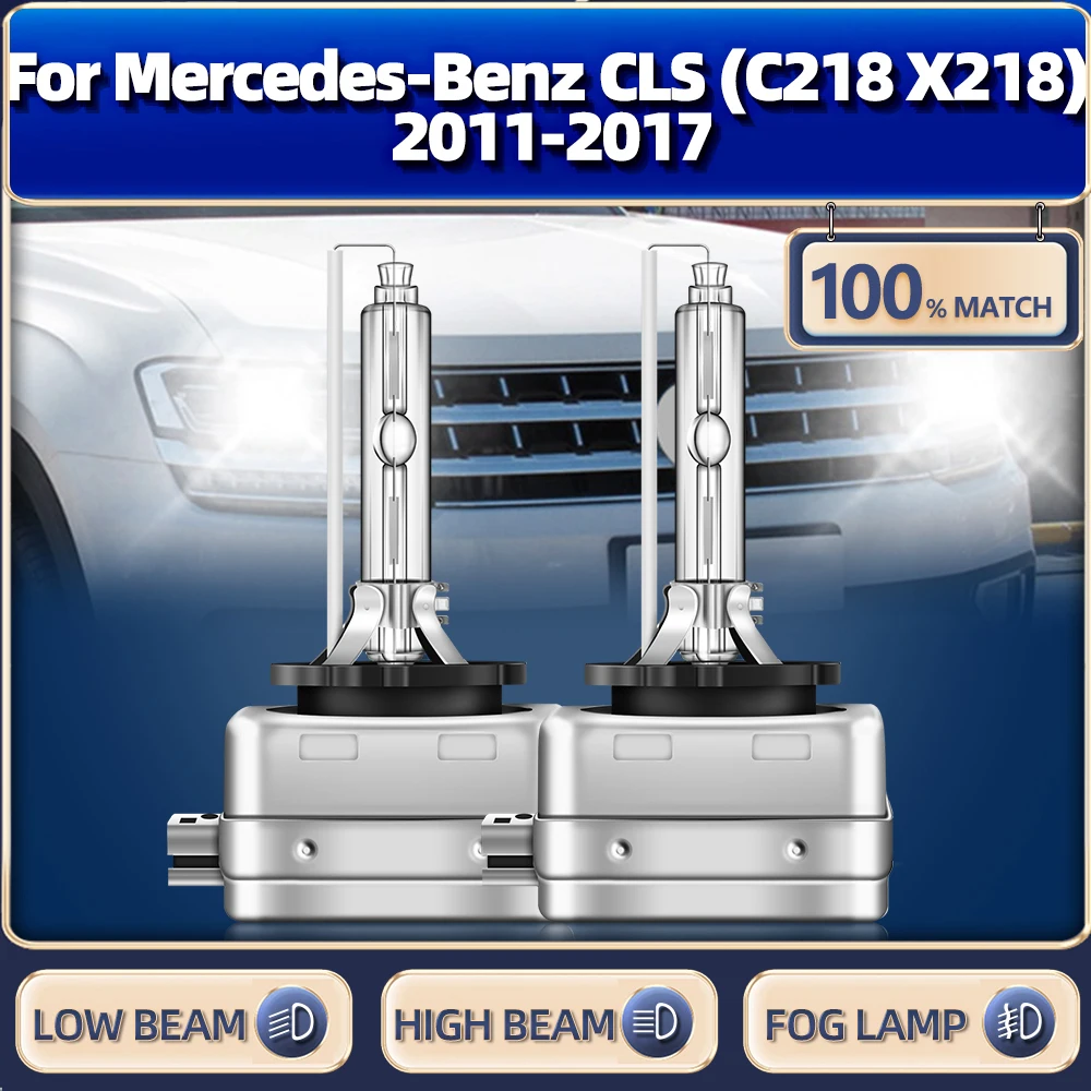 

2Pcs LED Car Headlight Bulbs 12V 6000K Super Bright HID Xenon Light For Mercedes-Benz CLS (C218 X218) 2011-2014 2015 2016 2017