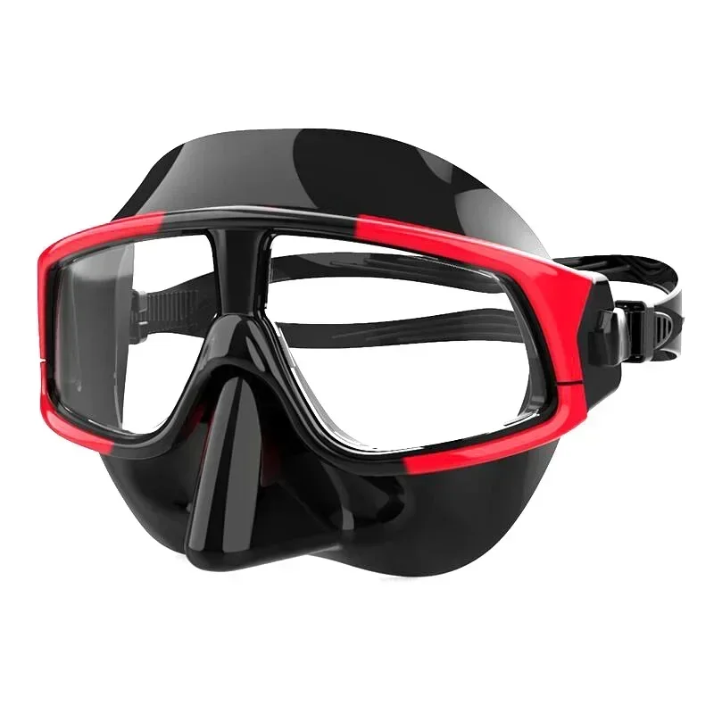 Low volume diving mask Snorkeling Swimming Goggles   Anti Fog Liquid Silicone Resin Lens 3