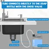 Kitchen Sink Liquid Soap Dispenser Pump 500ML Stainless Steel Liquid Soap Bottle Sink Mount Hand Pressure Soap Dispenser Bottle 4