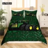 Construction Vehicles Truck Car Bedding Set Boys Excavator Duvet Cover Kids Cartoon Tractor Truck Soft Polyester Comforter Cover 4