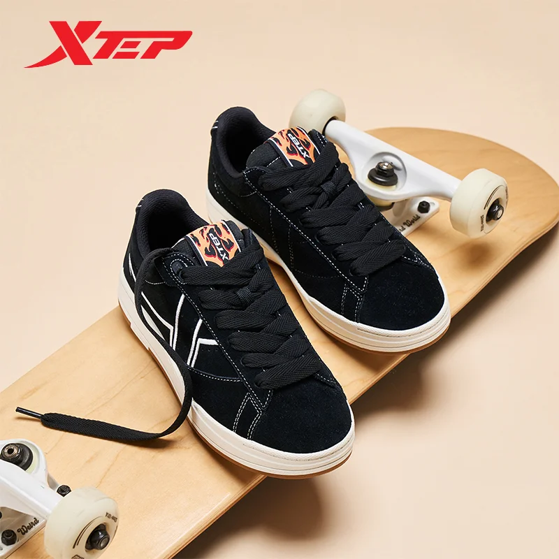 Xtep Jiaoban Skateboarding Shoes For Women Autumm Comfortable Sports Shoes Jogging Fashion Comfort Sneakers 876318310024