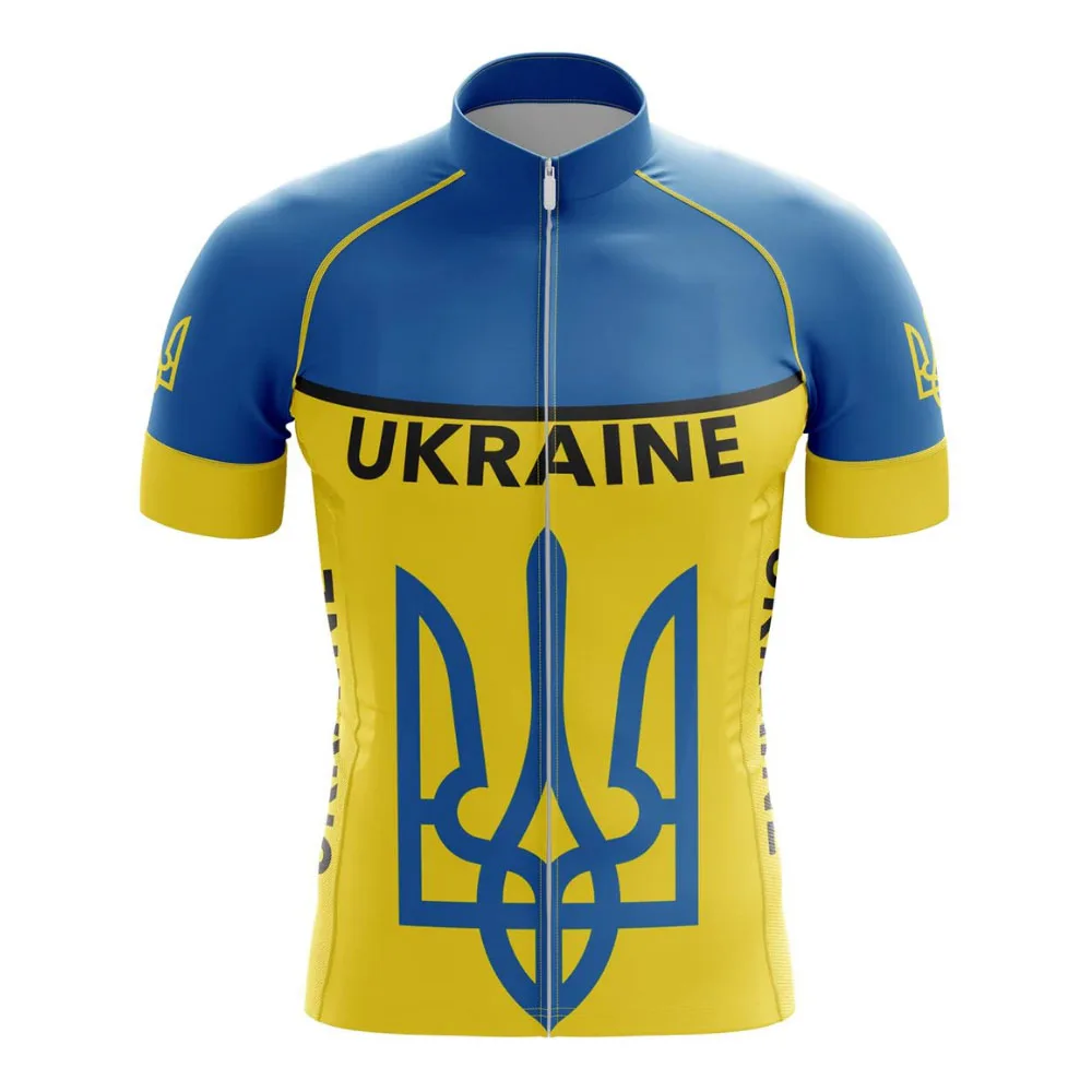Men Cycling Jersey Ukraine Bike Clothing Breathable Quick-Drying Cycling Equipment MTB Road Bicycle Maillot Ciclismo Hombre