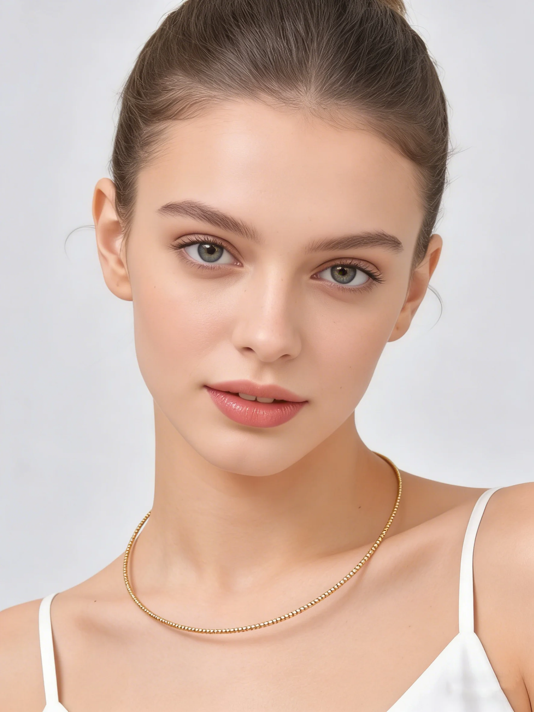 Verstellbare offene Halskette aus Edelstahl für Damen, goldfarben, offener Halsreif, minimalistischer Partyschmuck, Geschenk – Detail 3