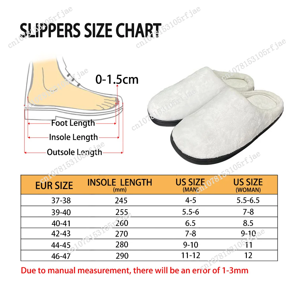 Popular Rapper JuL Home Cotton Slippers Mens Womens Teenager Fashion Plush Bedroom Casual Keep Warm Shoes Tailor Made Slipper