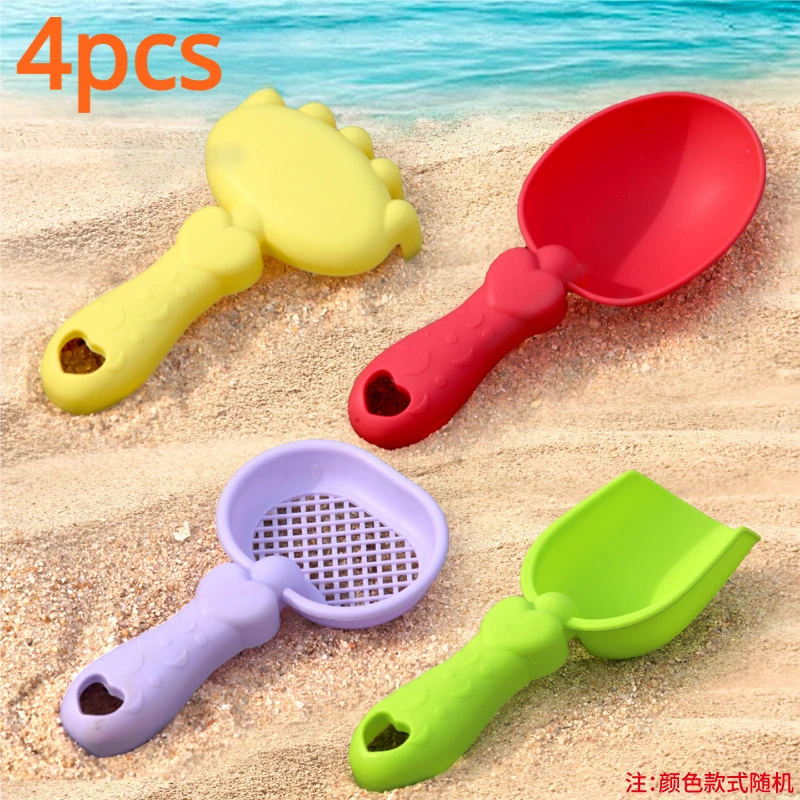 Mini Children's Beach Toy Set Baby Playing In Water And Beach Large Sand Shovel Beach Bucket Sand Digging Tool Toy Random Color 5