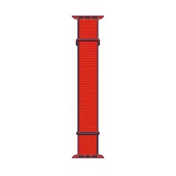 Adjustable Elastic Nylon Band for 42mm 44mm 45mm 49mm (Tricolor red)