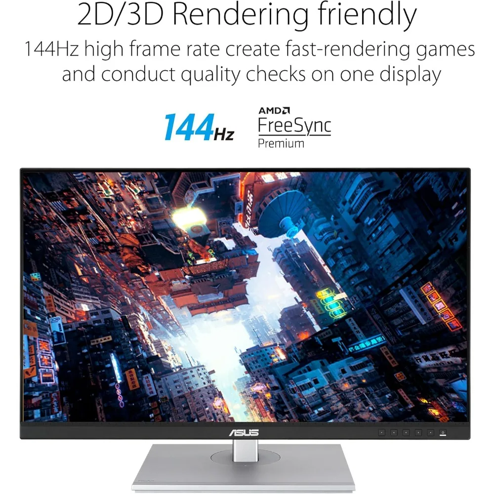 ProArt Display 27” 1440P Professional Monitor (PA278CGV) - IPS, QHD (2560 x 1440), 144Hz, 95DCI-P3, 2, Calman Verified, 2