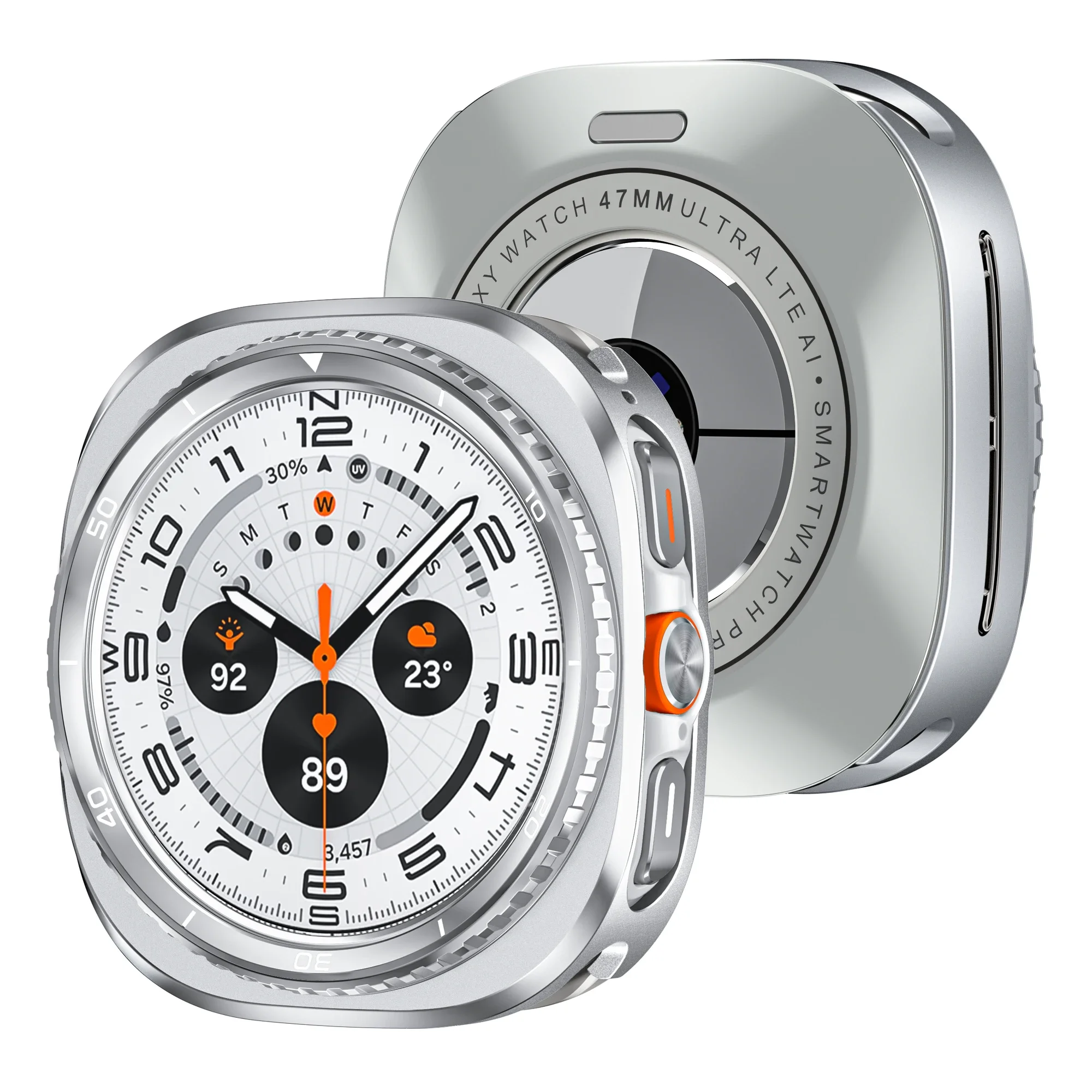 Premium Alloy Metal Watch Case - Sleek Protector Frame Cover