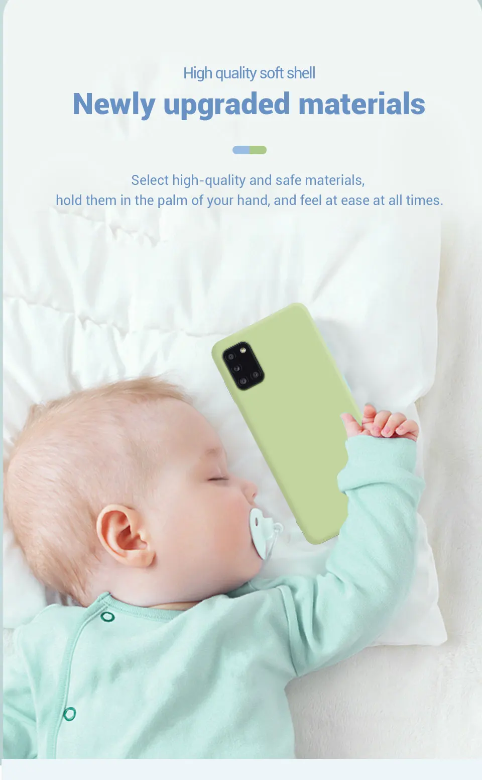 Flüssiges Silikon Soft Case für Samsung Galaxy A31 A41 A51 A71 A11 A21S A12 A22 A32 A42 A52 A52S A72 4G 5G Back Cover Coque – Detail 3