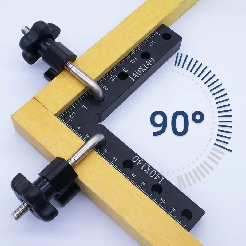 Woodworking Puzzle Fixed Woodworking Square Ruler L Ruler Aluminum ...