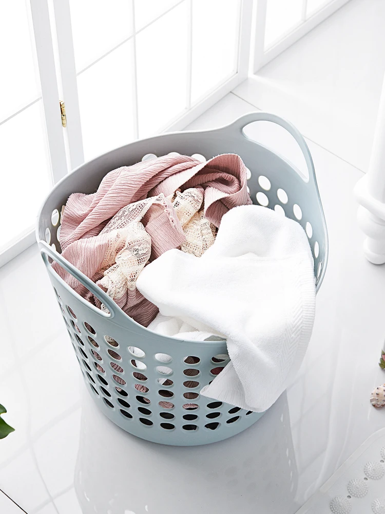 Large plastic laundry basket toilet dirty clothes receive a laundry basket toy sundry receive basket of laundry basket 2