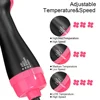 3-in-1 Hair Dryer Brush Volumizer Salon Hot Air Brush Fast Drying Straightening Curling 4
