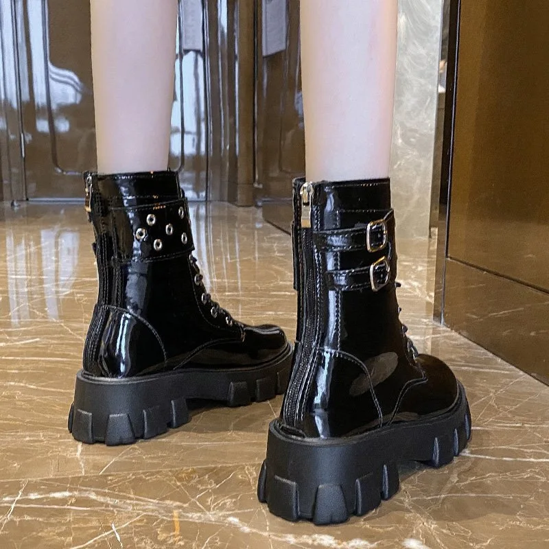 35-43 Women's Shoes for Spring Autumn 2023 New European and American Short Tube Female High-heeled 5.5CM Ladies Boots Woman