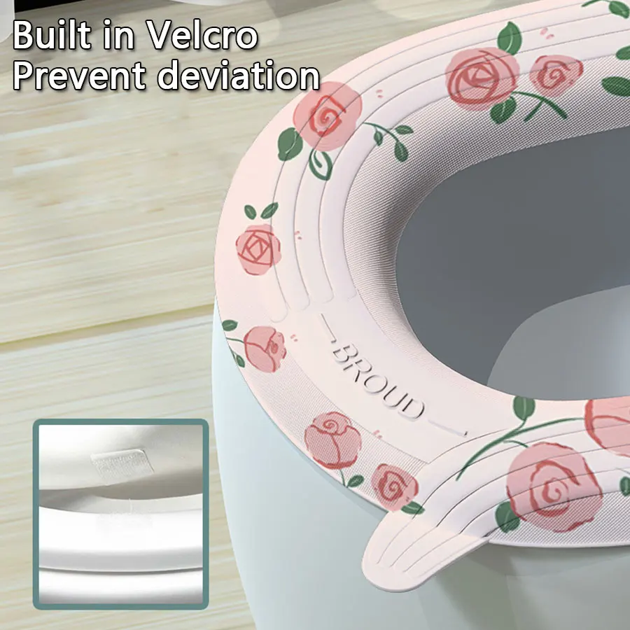 Waterproof toilet seat cushion Universal toilet seat ring foam silicone pad Summer Toilet Seat Cover Pads