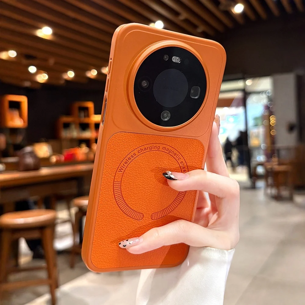 Leather Texture Magnetic Phone Case - Premium Protection Cover
