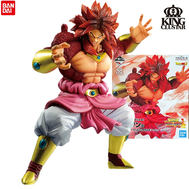 

BANDAI Kuji Super Dragonball Heroes 3rd Mission Last One Broly Figure Saiyan 4 Anime Action Model Figurals Brinquedos Toys Kids