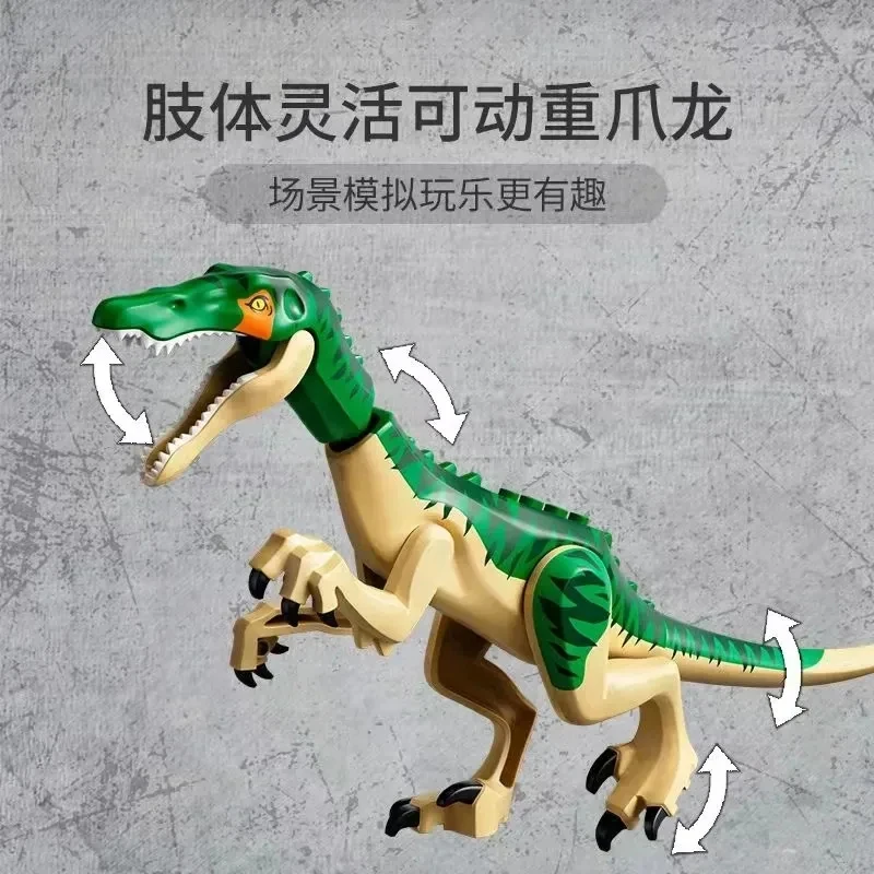 Serie Dinosauri: Gabbia per Tyrannosaurus Rex, Nave da Trasporto con Artigli Pesanti, Modello di Costruzione per Bambini - immagine 6