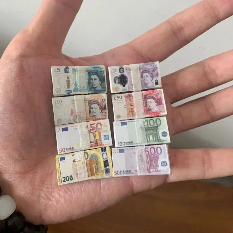 500 Pièces Argent Factice - Billets Et Pièces Euros Faux - Jeu De Rôle Enfants, Accessoires Fête, Éducation Financière
