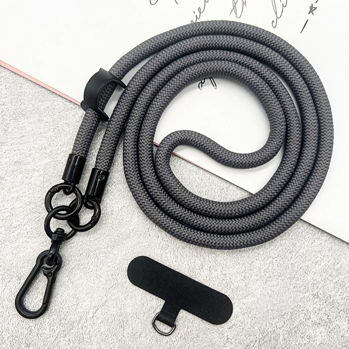 Hands-Free Mobile Phone Lanyard with Detachable Shoulder and Neck Strap