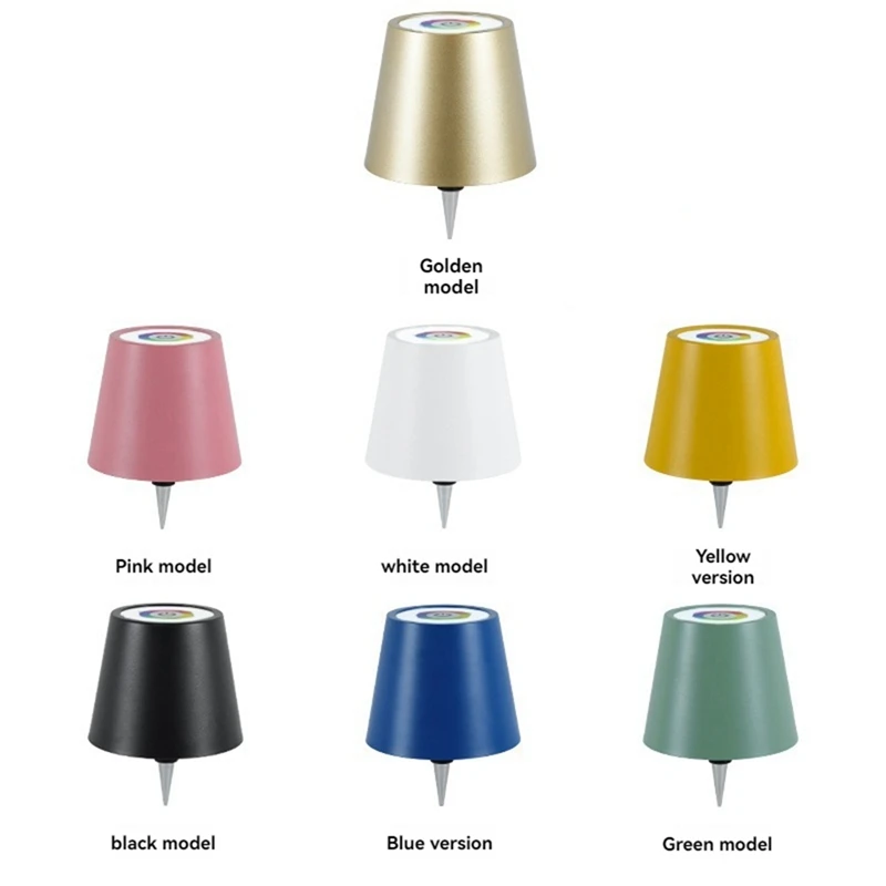 Wireless Bottle Lamp RGB Modes & 3 Color Stepless Dimming Table Lamp Rechargeable Bottle Lights For Bars Green