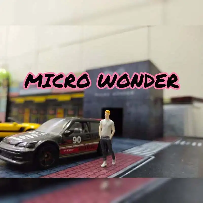 

Модель TM 1/64, масштабная фигурка Диона для Dieast, демонстрационная коробка для сцены автомобиля (модель автомобиля не входит в комплект), модель символа