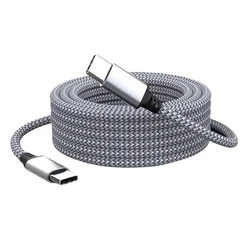Premium Type C to Type C PD 60W Extension Cable - Available in 3m, 5m, 8m, and 10m Lengths - 8m (DARK GRAY)
