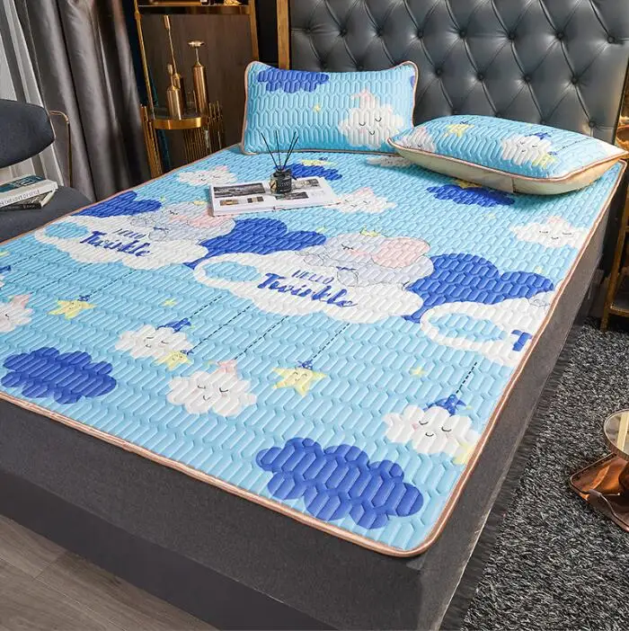 Latex Three Piece Set of Thickened Ice Silk Cold Mats Air Conditioning Mats Gift 21 models