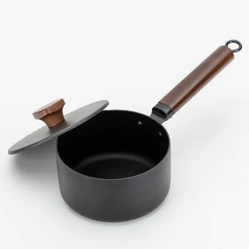 Iron Pot Household Milk Pot Noodle Pan Oil Fry Pan Flat Bottom