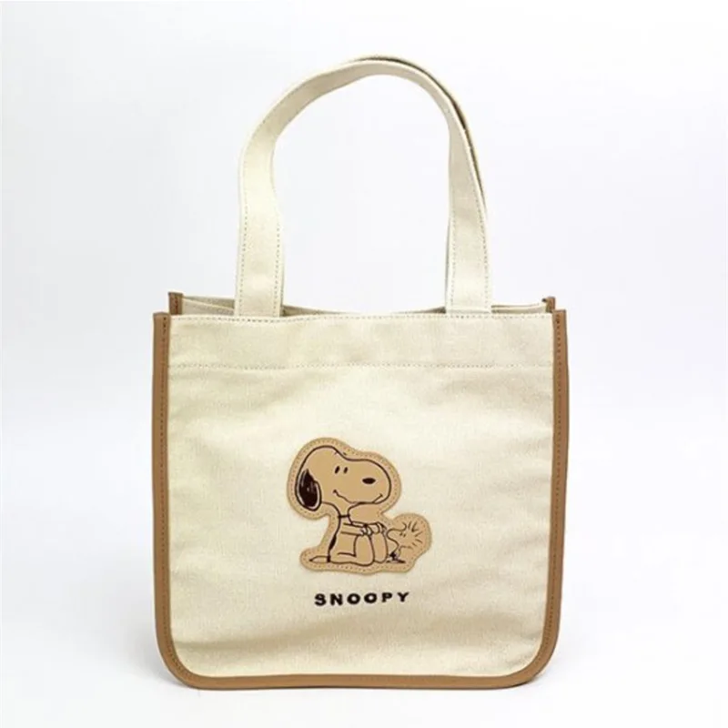

New Kawaii Sanrio Snoopy Cartoon Cute Canvas Tote Bag Corduroy Casual Bag Large Capacity Shoulder Bag Mama Bag Toys for Girls