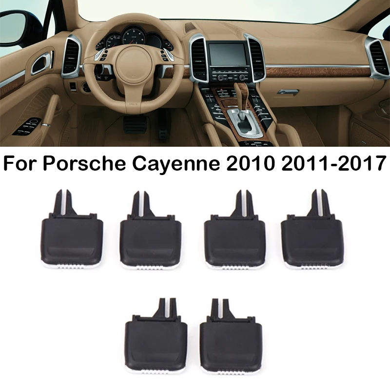 

For Porsche Cayenne 2010 2011 2012-2017 4/6pcs Car Front Air Conditioner Outlet A/C Air Conditioning Vents Tab Clip Repair Kits