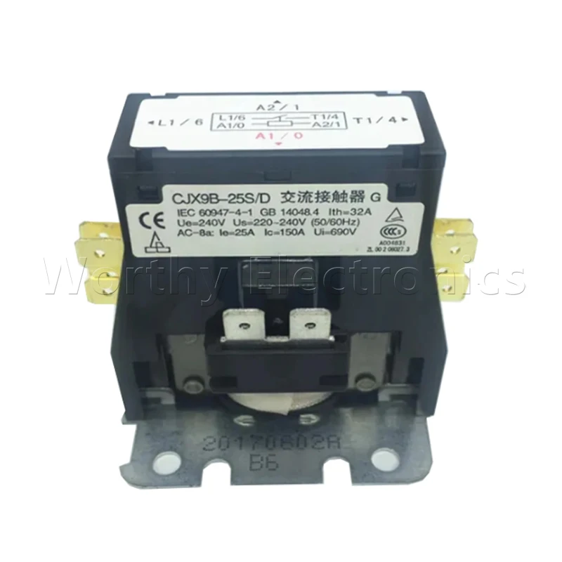 

Free shipping 10pcs/lot relay 220VAC 25A CJX9B-25S/D