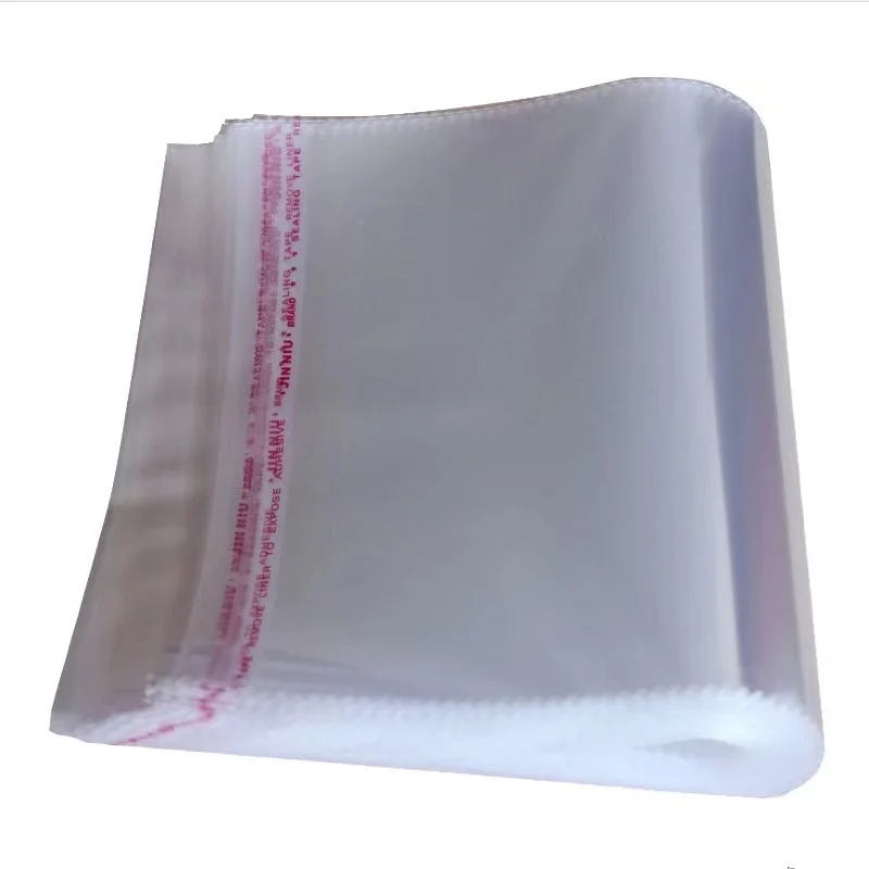 100Pcs/Lots Transparent OPP Plastic Bag Self Adhesive Seal Jewelry Gift Poly Bags Dustproof Packaging Clothing Plastic Bags