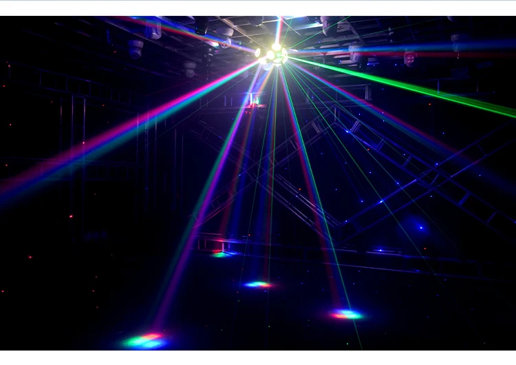 New 12x12W Rgbw 4 In 1 DMX512 Three Heads Football Led Moving Light For Stage Di