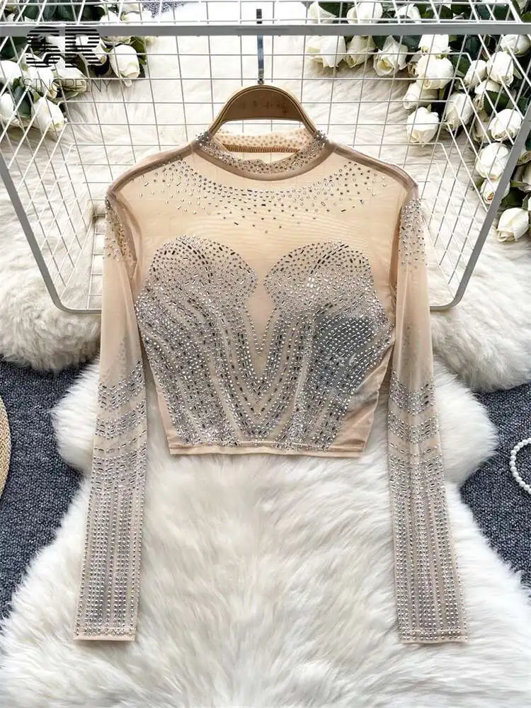 美品✨️ルフィル 2024年 NYLON STRETCH BROAD BLOUSE Womens Fashion 2024 Shirts Tops Long Sleeve Ruffle Trim