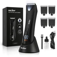 Sejoy Body Hair Trimmer Shaver for Men Ball Trimmer for Groin Pubic Replaceable  Blade Groomer Electric Razor Waterproof Clipper 1