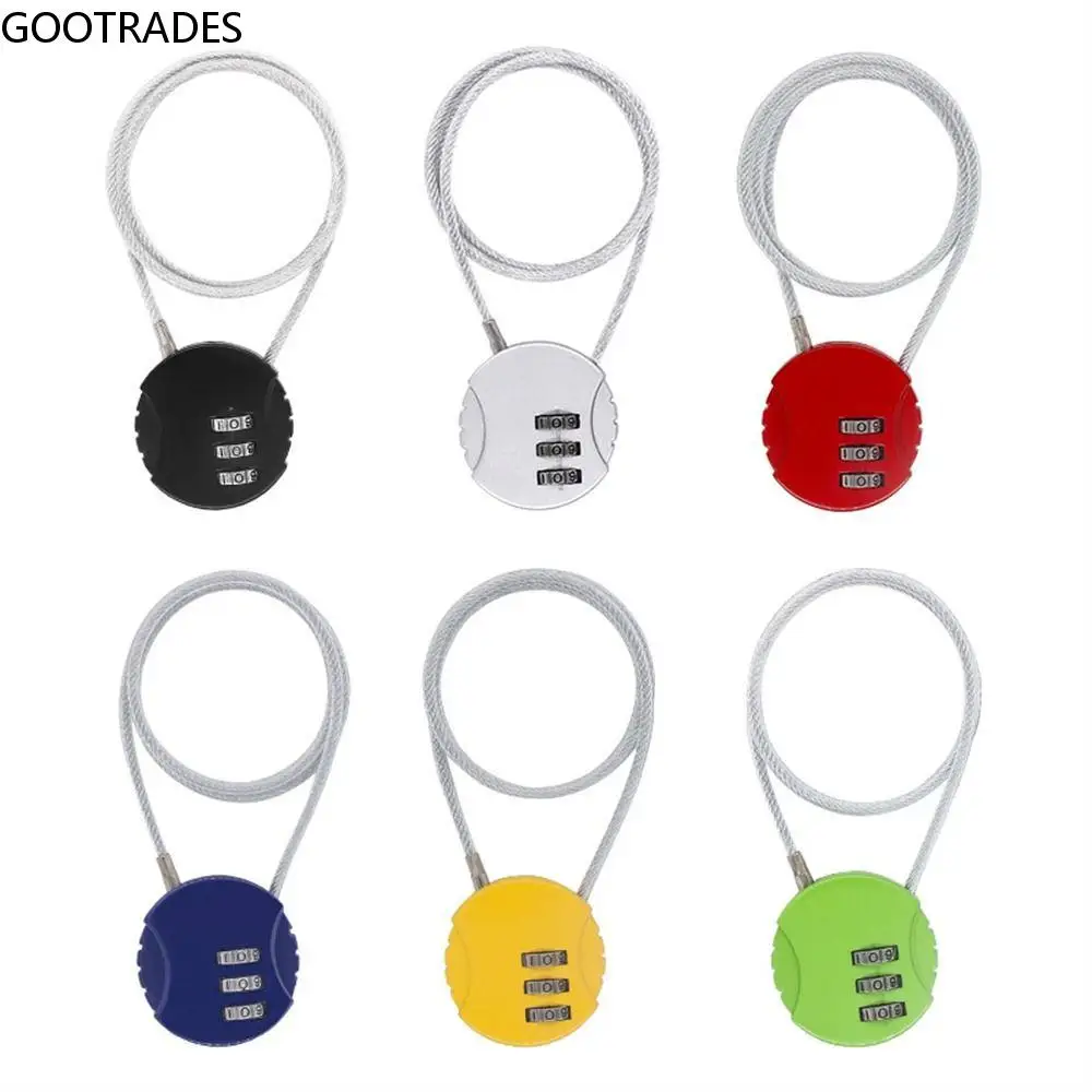 

50cm Anti-theft Bicycle Locks Wire Rope Motorcycle Helmet Lock Password Helmet Lock Cycling Lock Electric Vehicle Lock